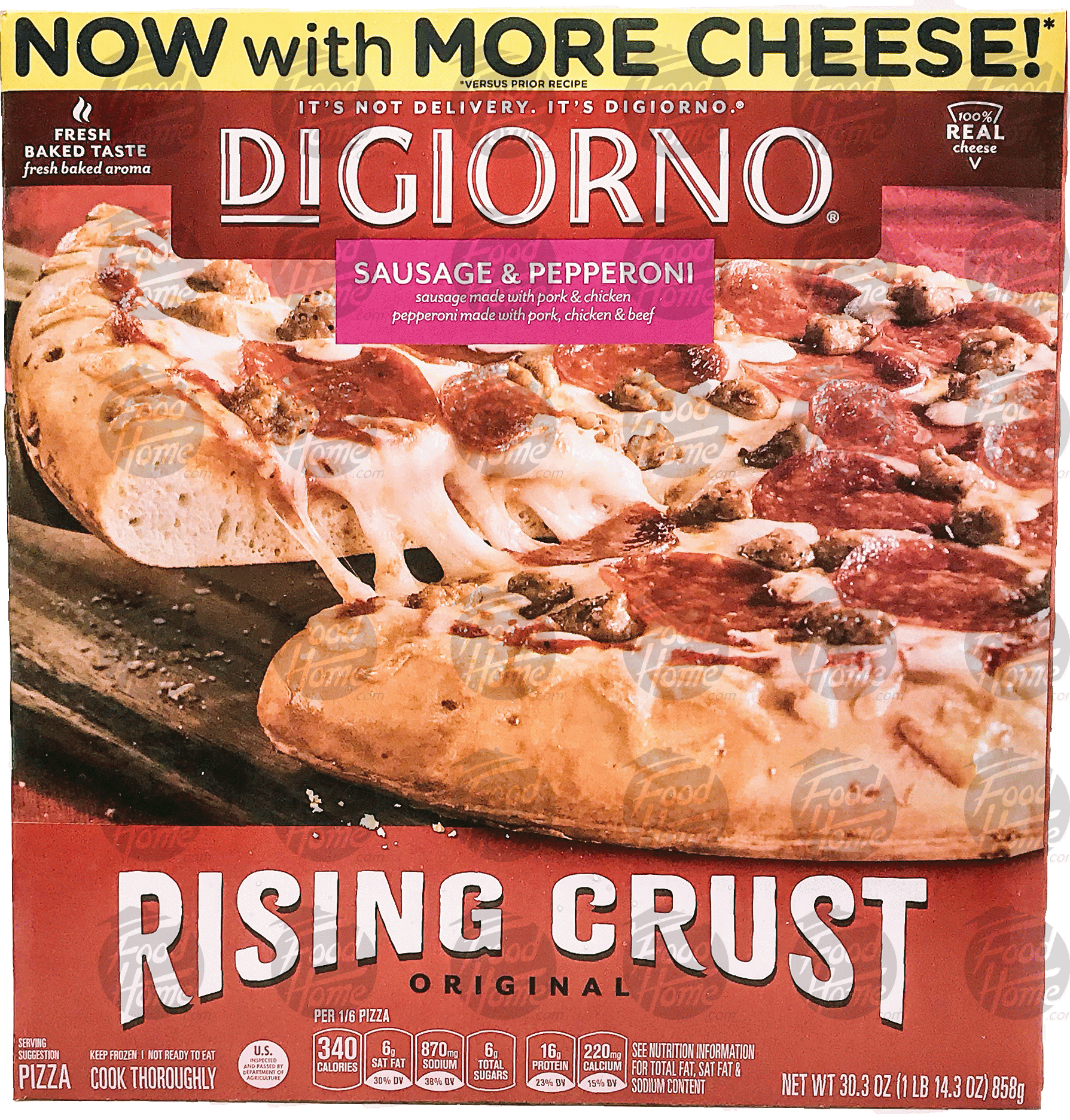 Digiorno Rising Crust Pizza sausage & pepperoni pizza Full-Size Picture